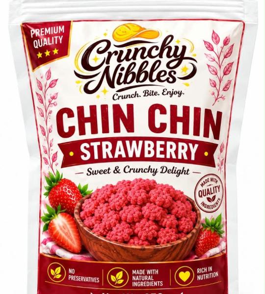 The Crunchy Nibbles Strawberry Flavor 250g